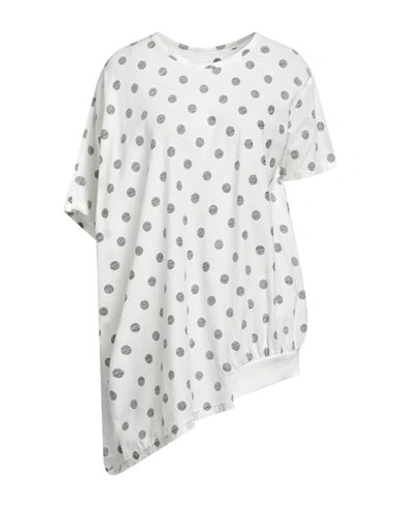 Shop Y's Yohji Yamamoto Woman T-shirt White Size 2 Cotton, Rayon