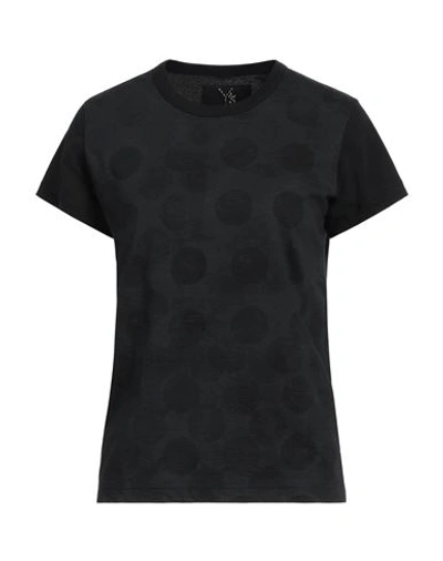 Shop Y's Yohji Yamamoto Woman T-shirt Black Size 3 Cotton