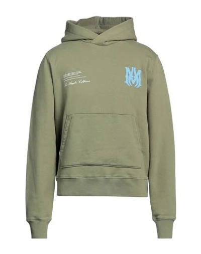Shop Amiri Man Sweatshirt Military Green Size M Cotton