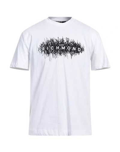 Shop John Richmond Man T-shirt White Size L Cotton