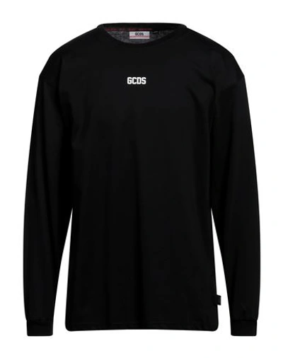 Shop Gcds Man T-shirt Black Size L Cotton