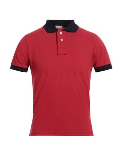 Shop Jacob Cohёn Man Polo Shirt Red Size S Cotton