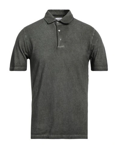 Shop Bellwood Man Polo Shirt Military Green Size 38 Cotton
