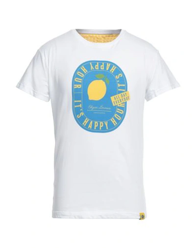 Shop Edizioni Limonaia Man T-shirt White Size M Cotton