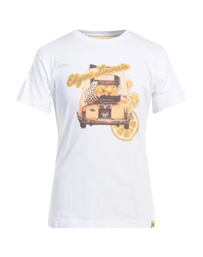 Shop Edizioni Limonaia Man T-shirt White Size L Cotton