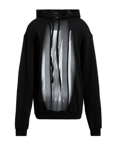 Shop Ann Demeulemeester Man Sweatshirt Black Size Xs Cotton