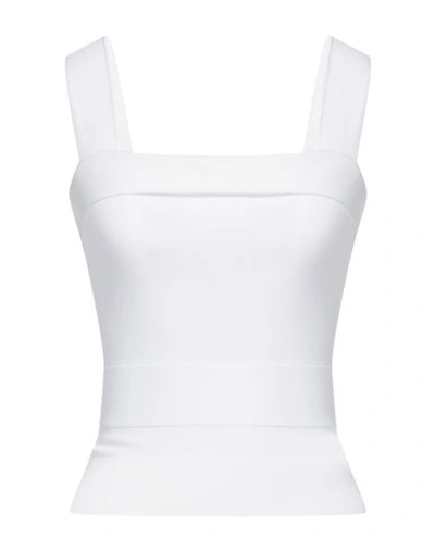 Shop Alaïa Woman Top Ivory Size S Viscose, Polyester In White