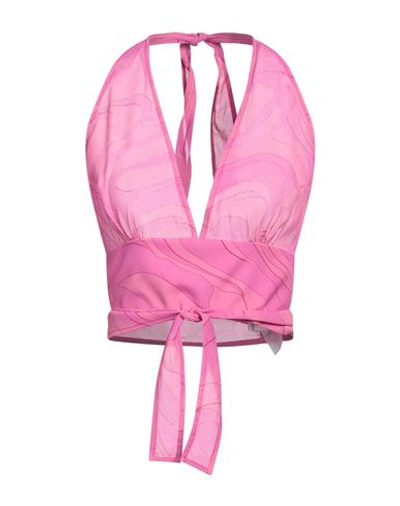 Shop Etro Woman Top Fuchsia Size 8 Viscose In Pink