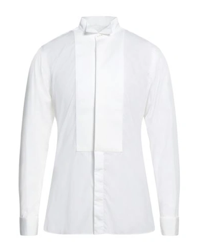 Shop Z Zegna Man Shirt Ivory Size 17 ½ Cotton In White