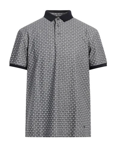 Shop Emporio Armani Man Polo Shirt Navy Blue Size S Cotton