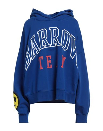 Barrow Woman Sweatshirt Blue Size S Cotton In Blue