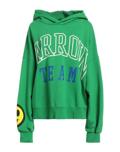 Barrow Woman Sweatshirt Green Size M Cotton In Green