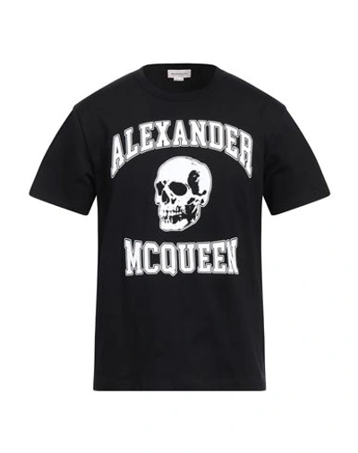 Alexander Mcqueen Alexander Mc Queen Skull Logo T Shirt In Black