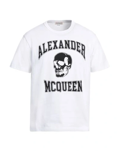 Alexander Mcqueen Alexander Mc Queen Skull Logo T Shirt In White