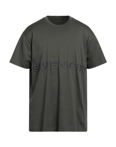 Givenchy Man T-shirt Military Green Size Xl Cotton In Green