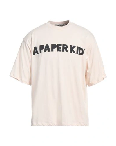 Shop A Paper Kid Man T-shirt Beige Size M Cotton