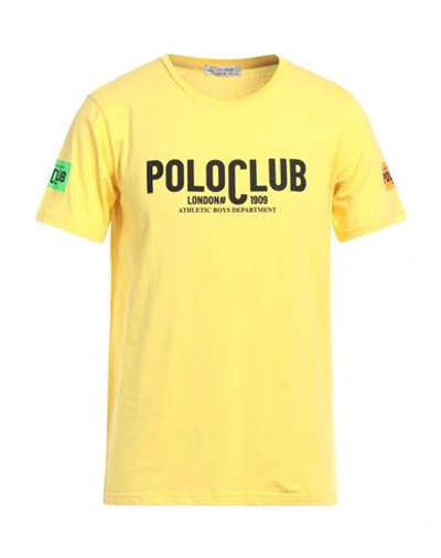 Shop Poloclub London 1909 Man T-shirt Yellow Size Xxl Cotton