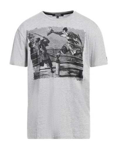 Shop Trussardi Action Man T-shirt Grey Size 3xl Cotton, Polyamide