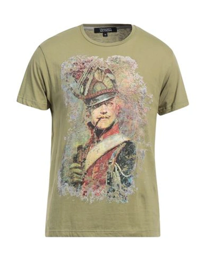 Shop Trussardi Action Man T-shirt Military Green Size M Cotton