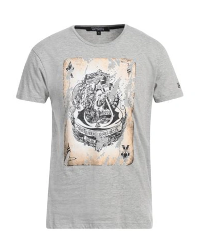 Shop Trussardi Action Man T-shirt Grey Size Xxl Cotton, Polyamide