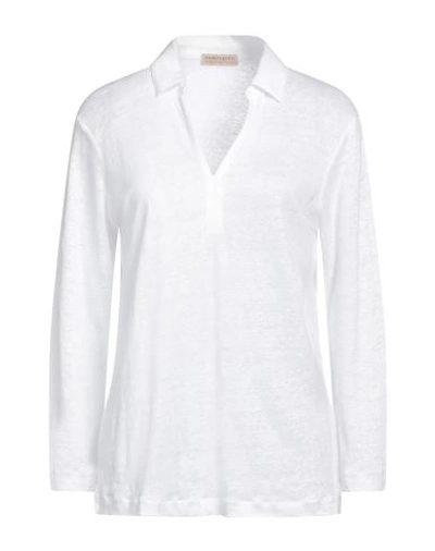 Shop Purotatto Woman Polo Shirt White Size 6 Linen