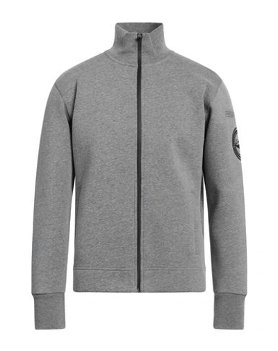 Shop Liu •jo Man Man Sweatshirt Grey Size 3xl Polyester, Cotton