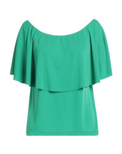Shop Hanita Woman T-shirt Green Size M Polyester, Elastane