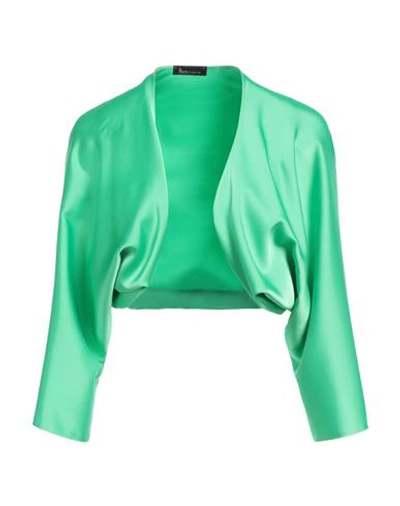Shop Hanita Woman Shrug Green Size S Polyester