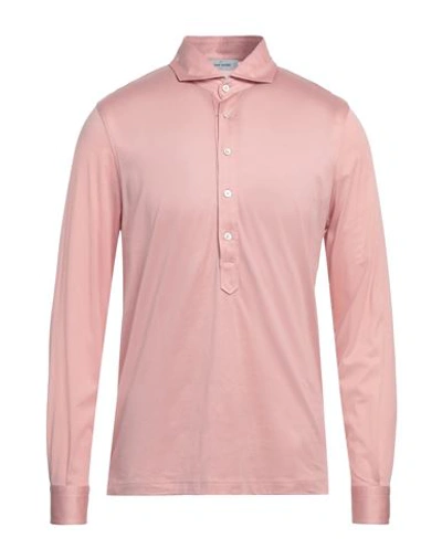 Shop Gran Sasso Man Polo Shirt Pink Size 40 Cotton