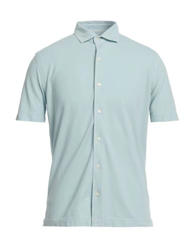 Shop Della Ciana Man Shirt Green Size 46 Cotton