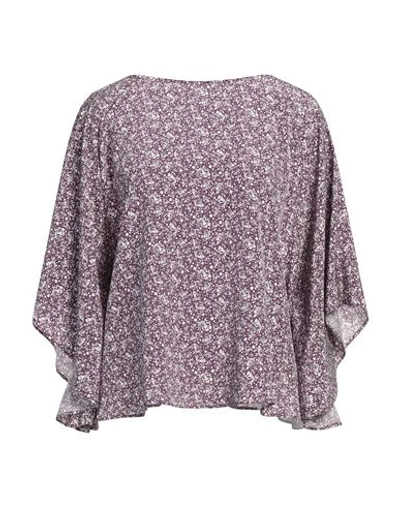 Shop Grifoni Woman Top Purple Size 6 Silk