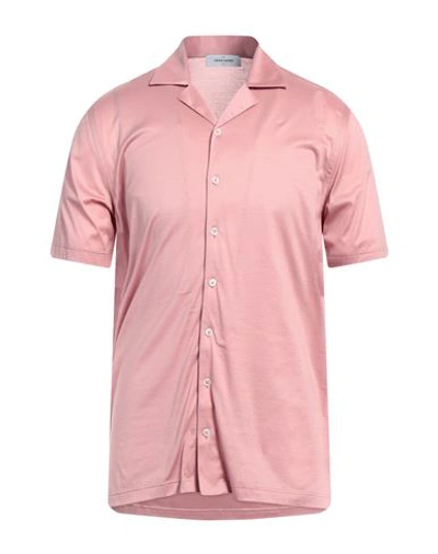 Shop Gran Sasso Man Shirt Pastel Pink Size 40 Cotton