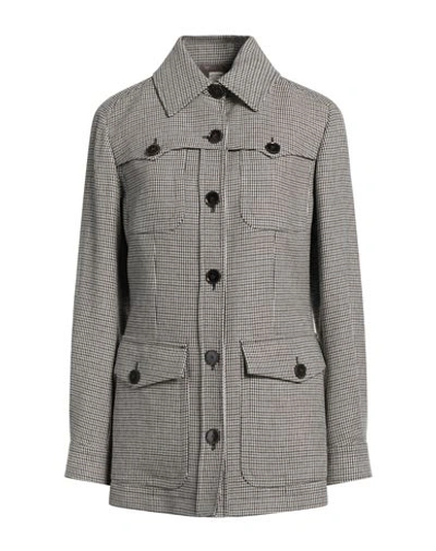 Shop Eleventy Woman Coat Military Green Size 2 Viscose, Wool