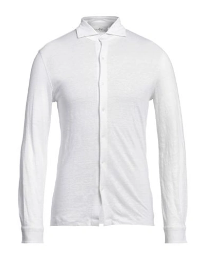 Shop Della Ciana Man Shirt White Size 42 Linen