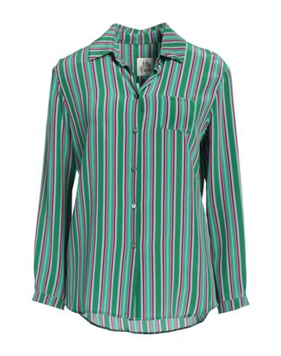 Shop Attic And Barn Woman Shirt Green Size 6 Silk