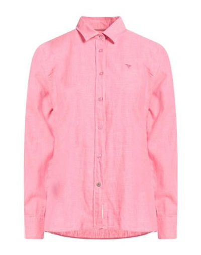 Shop Fred Mello Woman Shirt Pink Size M Cotton, Linen