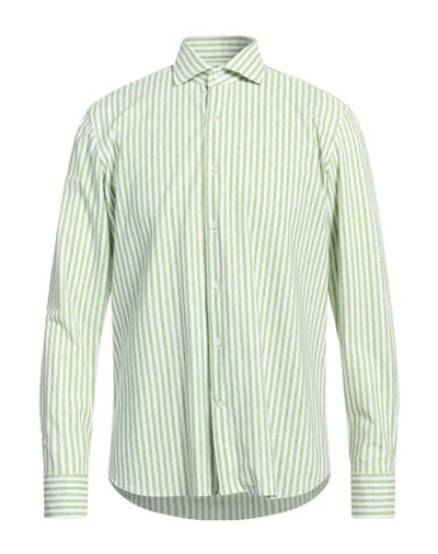 Shop Ghirardelli Man Shirt Green Size 17 Polyamide, Elastane