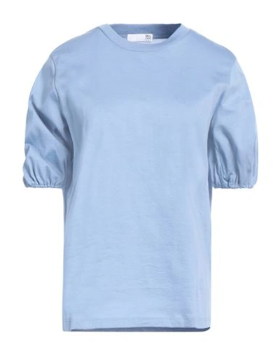 Shop Douuod Woman T-shirt Pastel Blue Size M Cotton