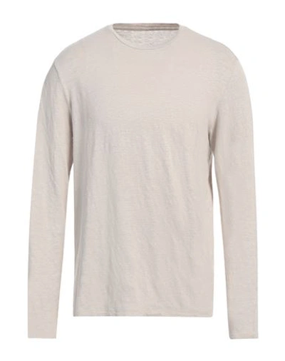 Shop Majestic Filatures Man Sweater Beige Size M Linen, Elastane