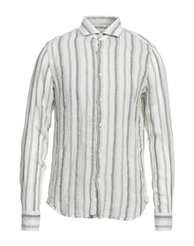 Shop Ghirardelli Man Shirt Off White Size 16 ½ Linen