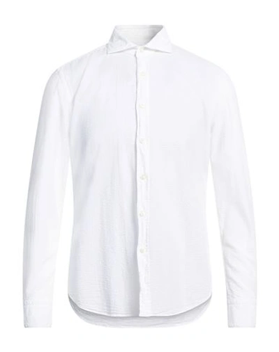 Ghirardelli Man Shirt White Size 18 Cotton In White