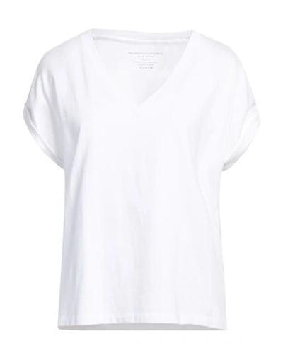 Shop Majestic Filatures Woman T-shirt White Size 1 Organic Cotton