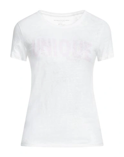Majestic Filatures Woman T-shirt White Size 1 Linen, Elastane In White
