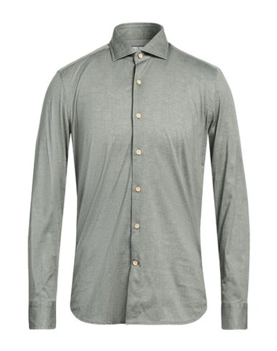 Shop Sonrisa Man Shirt Green Size 17 Cotton