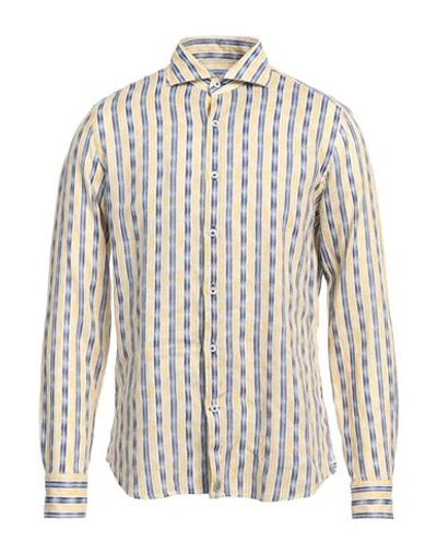 Shop Sonrisa Man Shirt Yellow Size 16 ½ Linen