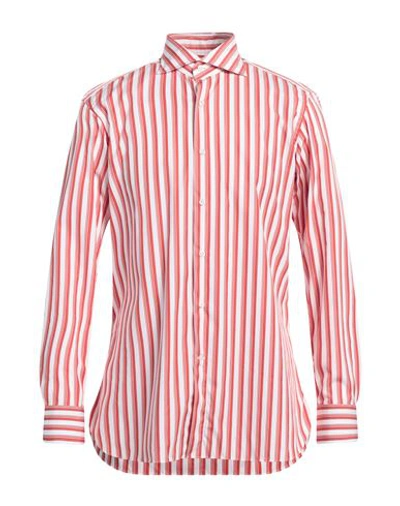 Shop Sonrisa Man Shirt Rust Size 16 ½ Cotton In Red
