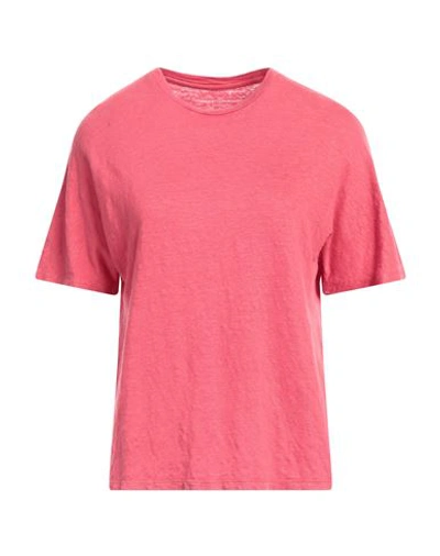 Majestic Filatures Woman T-shirt Magenta Size 1 Linen, Elastane In Magenta