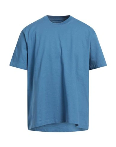 Shop Bottega Veneta Man T-shirt Blue Size Xl Cotton, Polyester