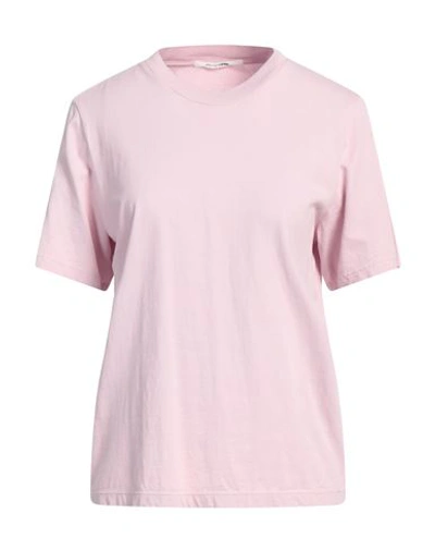 Shop Pomandère Woman T-shirt Pink Size 4 Cotton