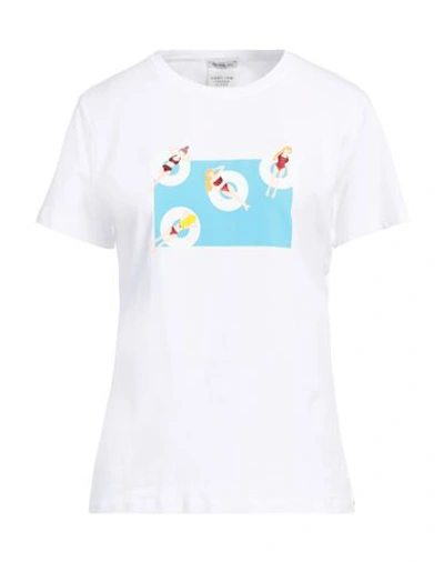 Shop Pennyblack Woman T-shirt White Size Xl Cotton, Elastane
